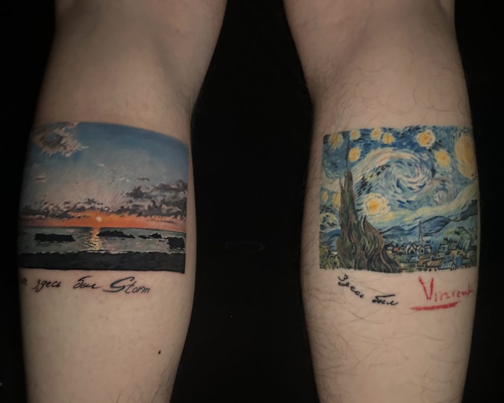 Van Gogh inspired tattoos