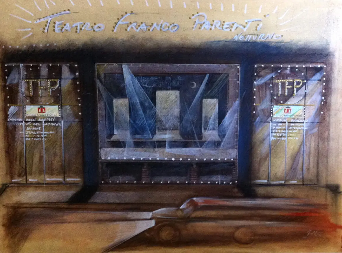 Gian Maurzio Fercioni - Bozzetto per Teatro Franco Parenti