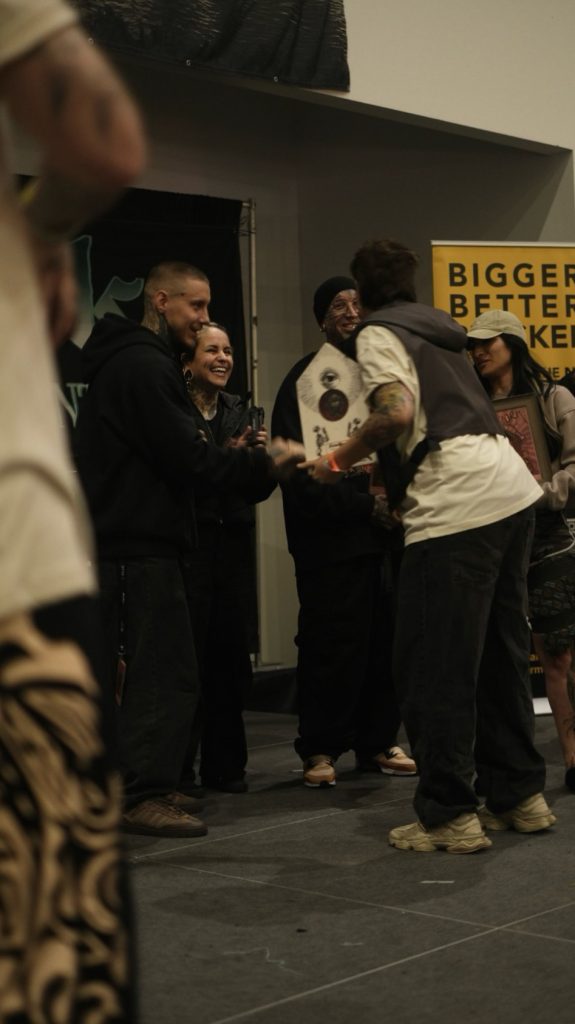 Tattoo artist Anton at a convention