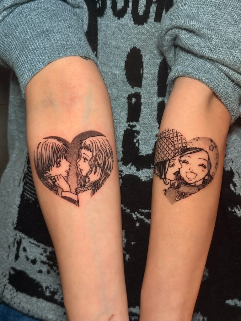 anime tattoo by tattoo artist Nitzan Dor