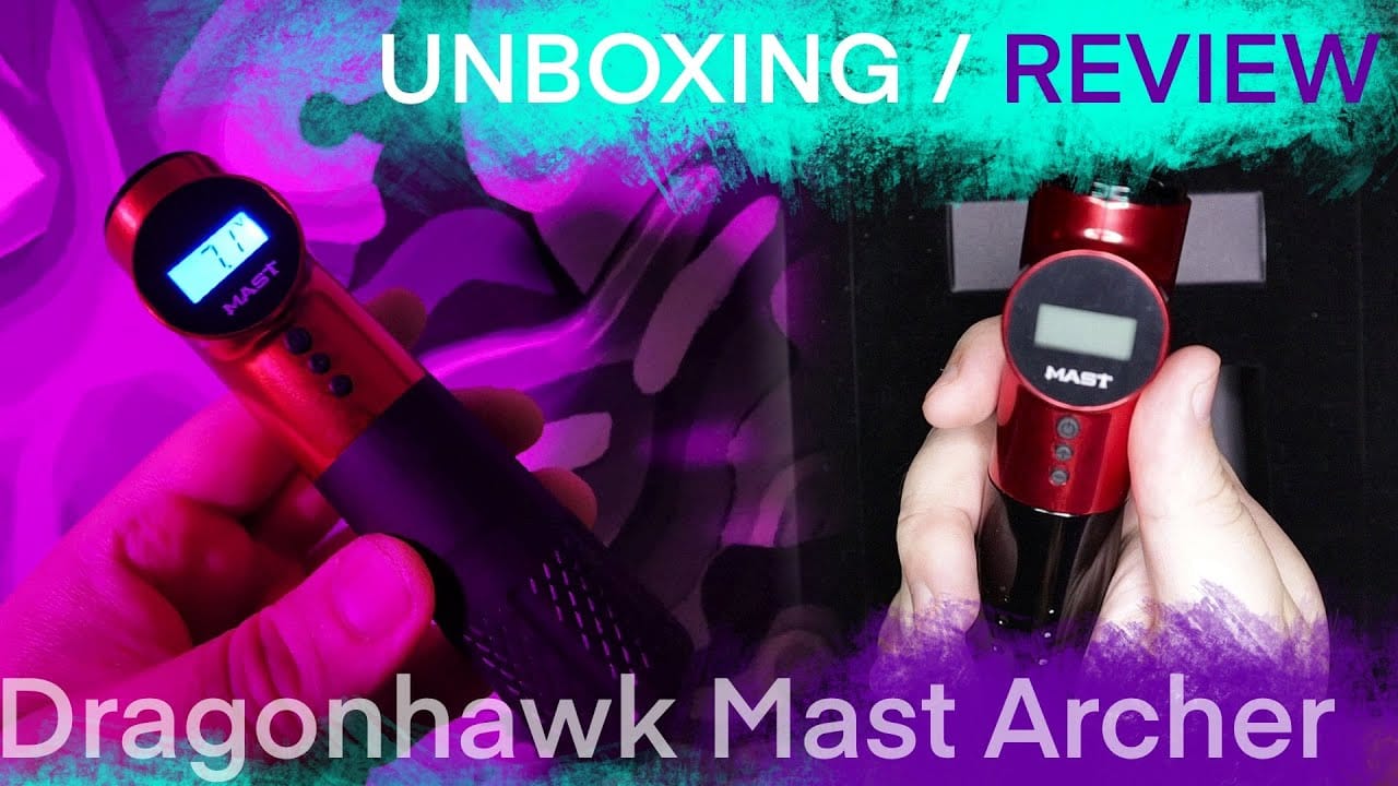 Unboxing and Brief Review of Dragon Hawk Mast Archer Pen type Tattoo Machine