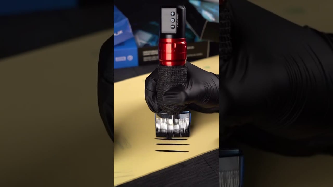 Dragonhawk Fold Pro Tattoo Machine: 7 Adjustable Strokes & Magnum Cartridge Test!