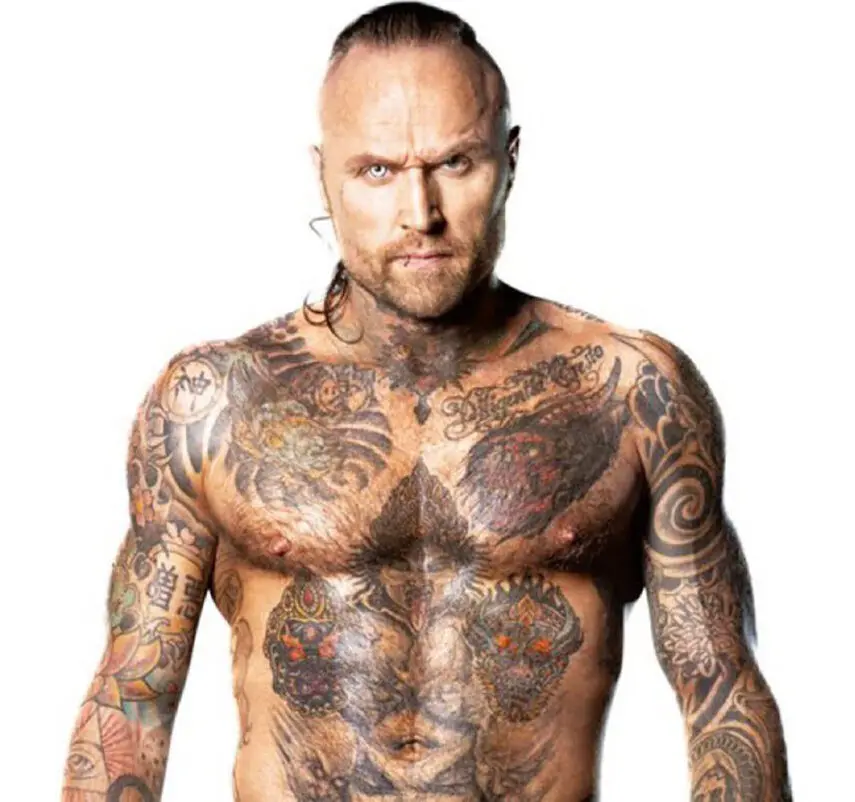 Aleister Black, WWE wrestler, @aleisterblxck photo credit by WWE