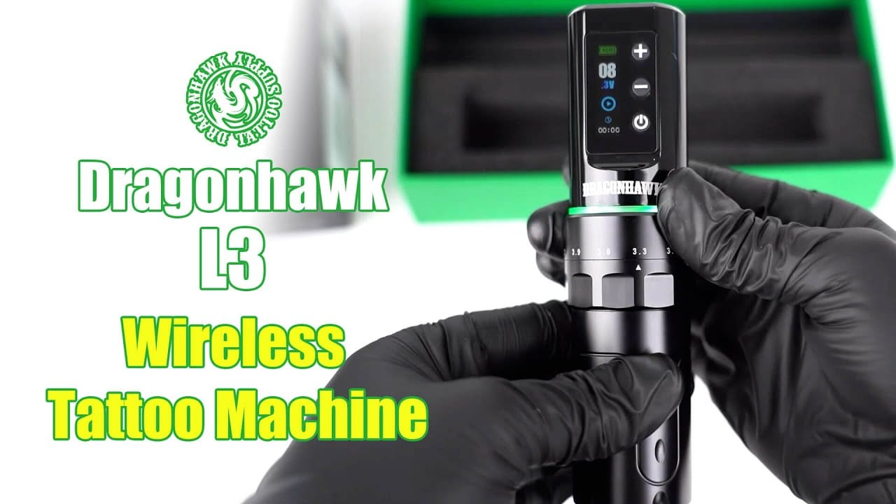 Unboxing Dragonhawk L3 Wireless Tattoo Pen Machine with 7 Stroke Length