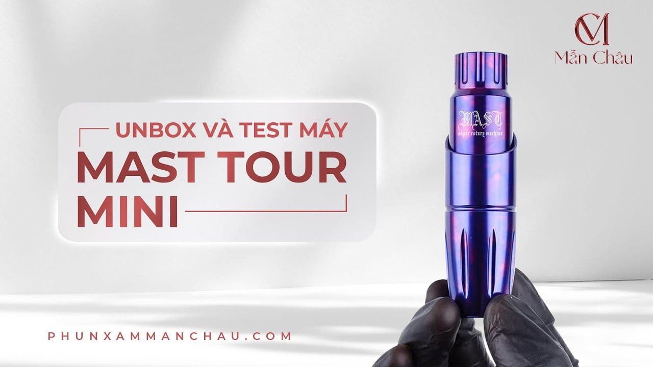 Unbox và Test máy pen Dragonhawk Mast Tour Rotary Tattoo Pen Machine