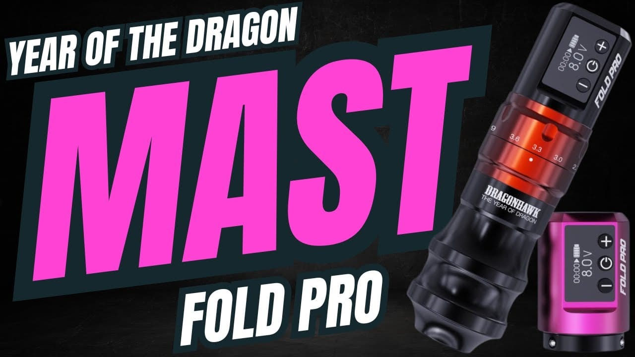 DRAGONHAWK’s Mast FOLD PRO is the BEST Tattoo Machine for Beginners!