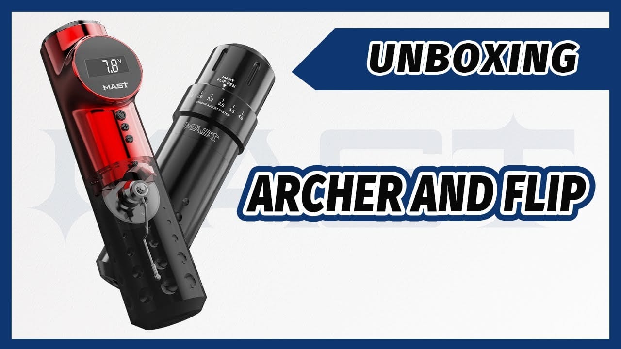 Mast Tattoo Archer and Flip Pen Machine Unboxing Review