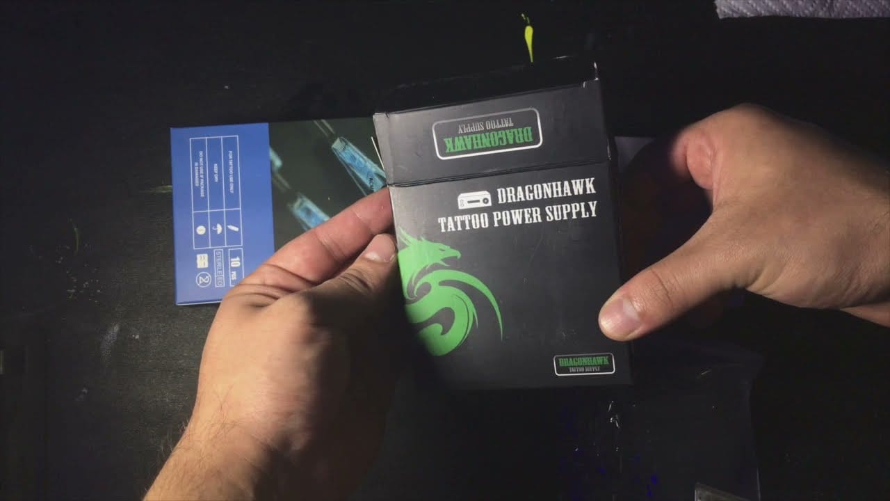 Dragonhawk Rotary Tattoo Pen Machine kit unboxing 2021 amazon